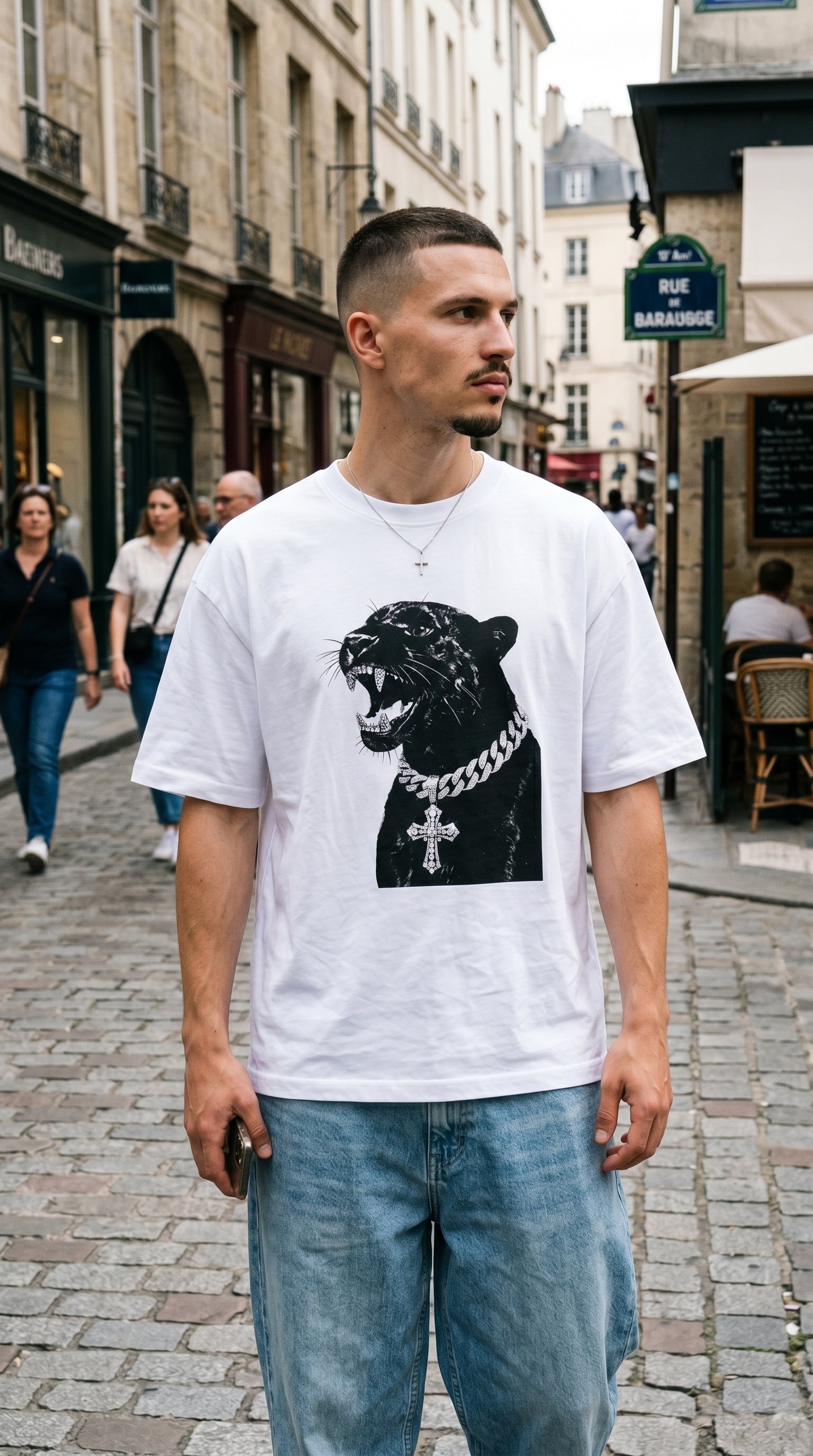 Panther Cross Tee