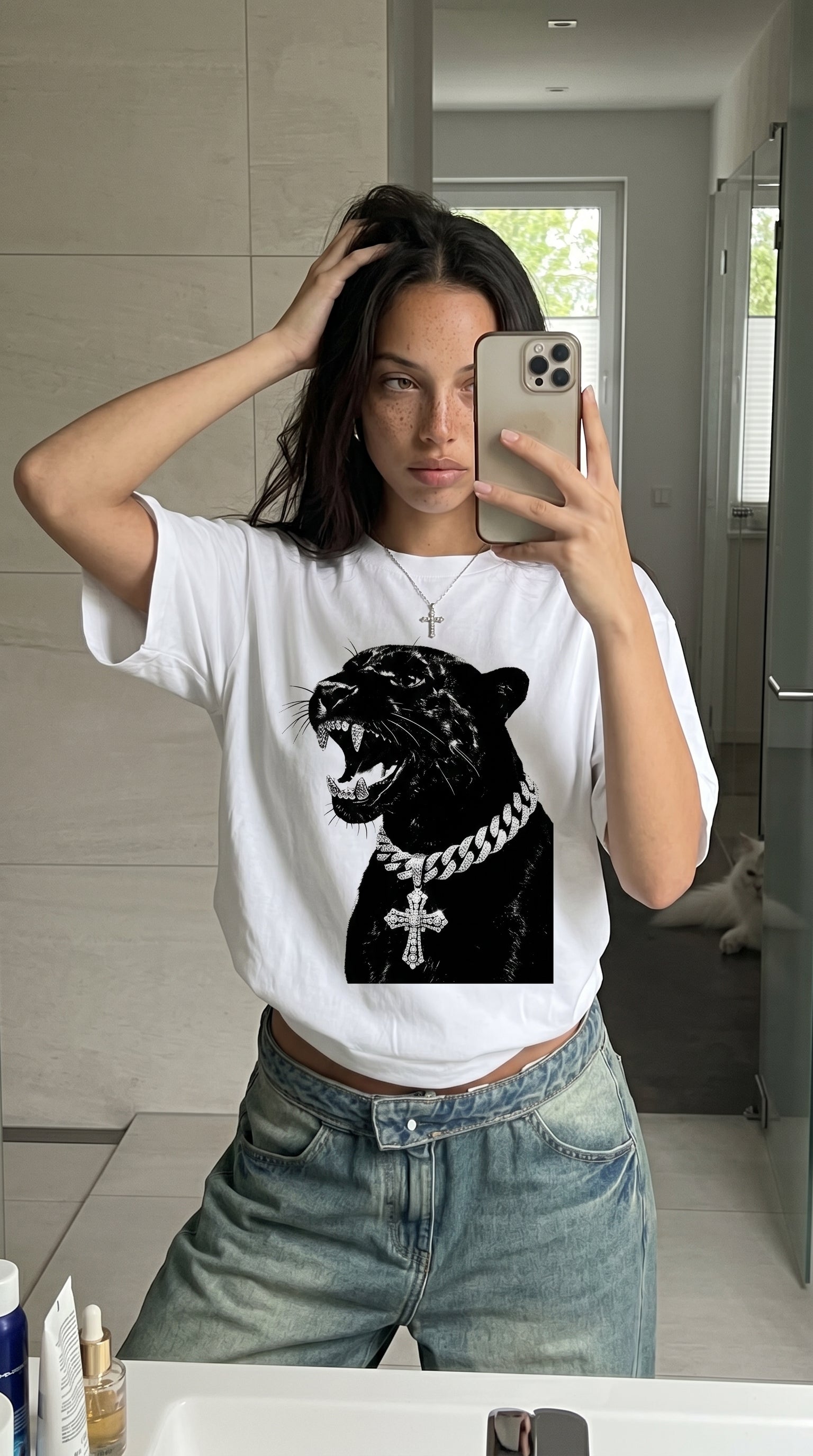 Panther Cross Tee